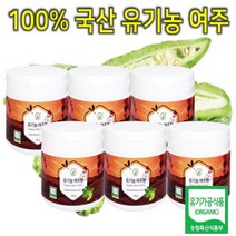 프리미엄 100% 국내산 유기농 오가닉 여주 환 정 캡슐 분말 가루 파우더 쉐이크 친환경 당뇨 식품 개선제 보조제 영양제 혈당 당 관리 억제제 케어 다이어트 혈액순환 선물 6통, 6개