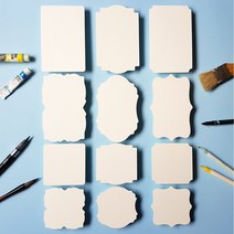 종이타일 액자 캘리그라피 젠탱글 수채 일러스트 드로잉 두꺼운종이 카드지 종이 카드 용지 만들기 메시지 축하 생일 감사, 9x9E 10장