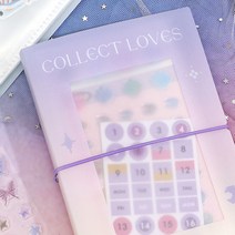 [당일발송]그라데이션 인스 인생 네컷 앨범 사진 포카 포토북 포토카드 포토 앨범 스티커 엽서 콜북 콜렉트북, 퍼플, 그린