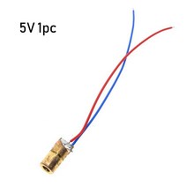 레이저레벨기 수평기 미니 650nm 6mm 3 5V 5 백만 와트 다이오드 적색 시야 구, 1pc 5v