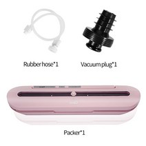 진공포장기 최고의 식품 진공 자동 상업 가정용 포장 기계 가방, 핑크-2 개, 220v-I