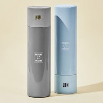 리버스 온도 설정 스마트 보온병 분유 커피 최적 온도 유지 기능, 쿨 그레이, 680ml
