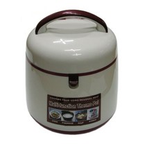 써모 보온 찬합 2.5L 3.5L 스텐 대형 피크닉 도시락 밥통 종류선택, 레드 2.5L