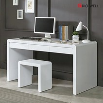 리치웰 하이그로시 컬러풀 멀티 서랍셋 책상 1800 의자별도, 그린/레드