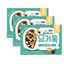 (냉장)[풀무원]요거톡 링초코볼125gx6개, 플레인, 3개