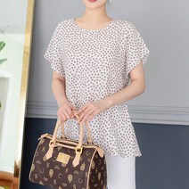 에르 인견 블라우스 10color / 빅사이즈 F XL 2XL (55~99) / 여름 반팔 무지 플라워 시원한 쿨원단
