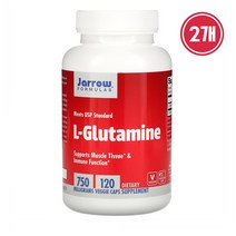 Jarrow Formulas L 글루타민 750mg 120캡슐 1개, 2개