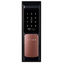 SSSAK AK-N102P(브론즈) 푸시풀도어락 무타공번호키 현관문도어록 카드키4개, B지역설치의뢰(보강판포함)