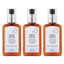 RAIP라입 라입 R3 아르간헤어오일 화이트솝 100ml 헤어에센스, 3개