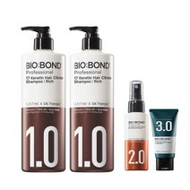 [7일의 기적] 실크테라피 바이오본드 리치 샴푸 450ml x 2 +체험키트 증정, 단품