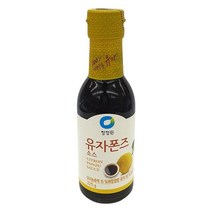 (맛나) 유자폰즈소스 225G/청정원, 1개