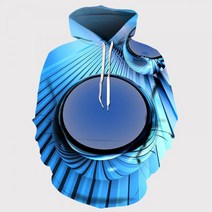 3D 특이한 후드티 옷 특별한 크리에이티브 구멍 착시현상