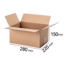 택배 상자 무지 종이 공 액세서리 쥬얼리 컴퓨터 부품 도서 보관 박스(1박스/80장), 80개