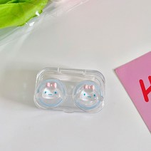 렌트통 렌즈케이스 산리오 쿠로미 마이멜로디 여행용 콘택트 보관 학생 휴대용 (1+1), 시나모롤