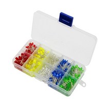 For Light Emitting Diodes 1 Set 5 Colors Electronic Components 3mm/5mm Assorted DIY LED Box Pohiks, 01 100pcs5MM
