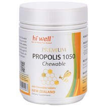 Hi Well Premium Propolis 1050 Chewable 하이웰 뉴질랜드 프리폴리스 1050 츄어블 500정