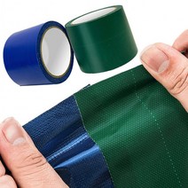 천막 보수테이프 방수테이프 갑바 텐트 보수 타포린 천막지, 타포린테이프 그린(5m)