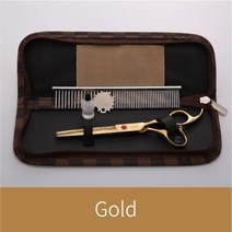 강아지 요술가위 미용가위 애견가위 숱가위 세트 Fenice-새로운 디자인 전문 9cr 애완견 손질 가위 7 인치, 03 금