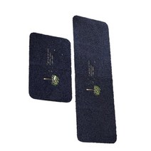2x 주방 공간 러그 가정 복도 용 견고한 물 흡수 바닥 패드, 블랙, 폴리 에스터