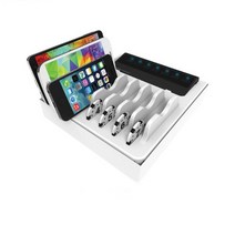 USB 7포트 멀티 업소용 충전기 케이블 포함 동시충전, 블랙