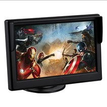 천장티비 카니발천장모니터 49인치 차량용 휴대용 하이리무진 tv 미니 자동차 LCD 5인치 홈 모니터 HD TV 데스크톱 AV 화면, [01] 5인치 모니터