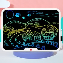 전자칠판 노트패드 드로잉패드 액정 그래피티 전자스케치북 여자아이 학원 스마트, [플래그십]19인치화이트-컬러LCD아이쉴드