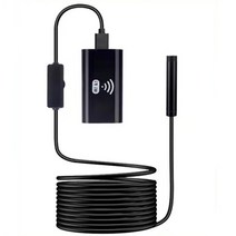 산업용 내시경 카메라 8mm 렌즈 hd 2.0mp usb-c wifi 무선 검사 내시경 방수 8led for iphone 안드로이드 pc 자동차, 3.5m, 720p 소프트 케이블