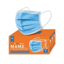 MAME 3중구조 일회용 마스크, 50개입, 4개, 블루