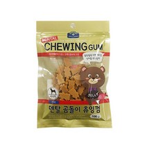 덴탈 곰돌이 츄잉껌 연어 100g 닥스훈트간식 시츄 강아지치아껌 푸들, 1개