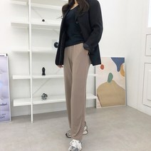 여성 찰랑찰랑 스판 슬랙스 와이드팬츠