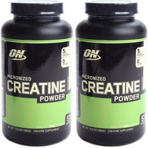 옵티멈뉴트리션 마이크로나이즈드 크레아틴 파우더 언플레이버드, 2개, 300g
