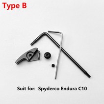aluminium alloy fold knife quick hook thumb stud screw tool for paramilitary 2 para 3 경량 endura c10, 1 세트 유형 b