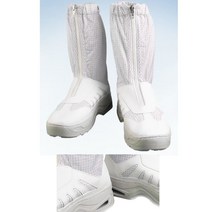 클린룸 정밀작업장용 앞지퍼 부츠형방진화 산업용 실험실 먼지방지 청정구역
