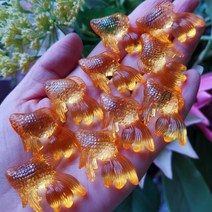 녹색 개구리 인형 집 // 미니어처 귀여운 요정 정원 그놈 이끼 테라리움 장식 공예 분재 DIY 용품 10 개, [04] 10 fish