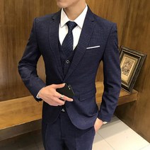 셋업수트 봄 남자정장 빅사이즈 신사 쓰리피스 d88 원버튼 수트 결혼 축하 신사 예복 오피스 양복