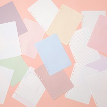 아르디움 DIY A5 6공 내지리필 프리노트와 먼슬리 위클리, 상세설명 참조