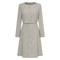 (정품)[라인어디션]트위드 절개 A라인 원피스 NGOPMC9900