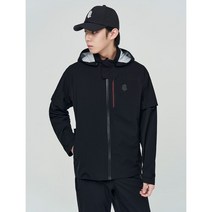 [빈폴골프] [NDL라인] 남성 블랙 후드 레인 재킷 BJ2339M475