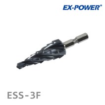 이엑스파워 EXP 헤리컬 타입 4날 SUS용 ESS-3F 스텝드릴 육각 티탄 알루미늄 코팅 내열 내구성 우수