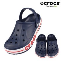 크록스 크록스 남여공용 바야밴드 클로그 네이비 205089-4CC