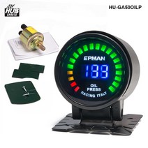 유면계 유량계 새로운 EPman 레이싱 52mm 훈제 LED Psi/바 오일 압력 게이지 미터 도요타 HU-GA50OILP 용, 한개옵션0