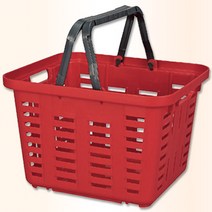 링스타 적재가능 사이드손잡이 바구니 SB-465 RED, 1개