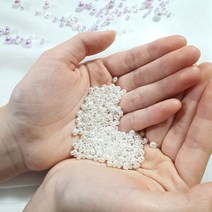 4.5mm 양구멍 꿰는 이형진주비즈 펄 구슬 반지 목걸이 팔찌 만들기 DIY부자재