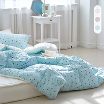 [59% 단독+15% 추가할인 행사수량 소진시 원복] 더 부드러운 에어로워싱 도트패턴 이불 싱글/퀸 사이즈 이불세트 땡땡이무늬 베이지/핑크/민트 침구 플란뉴 프리미엄_갤러리