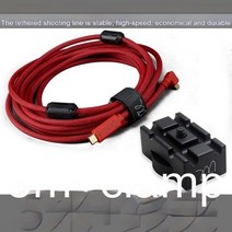 캐논 EOS M5 M6 M50 M200 G7X2 90D 200DII USB 온라인 슈팅 라인, Red 5m wire clip