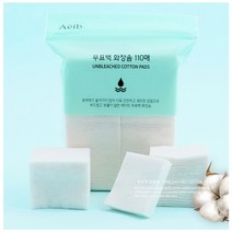 무표백 화장솜 100매 1P 순면 클렌징솜 토너 스킨솜 번호 95412EA, 1, 본상품선택
