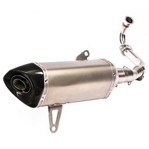 XMAX300 아크라포빅 모양 머플러, 1번-블랙, 촉매와도면 추가(3만원), 16~20년식