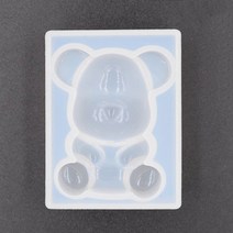 캐릭터 키링 2D 플랫 단 앉아서 곰이었다 변장 큐트 애니메이션 허그 하트 미러 실리콘 몰드 DIY 4616460895, 4# 큰사이즈 단 앉아서 곰이었다 5
