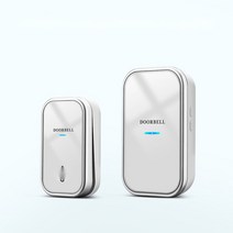무선도어벨 초인종 인터폰 스마트 현관종 전자 방수, 화이트초인종