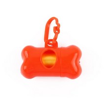 이케아분리수거함 진공음식물쓰레기통 가정용 재활용 분리수거함 애완 동물 강아지 똥 가방 뼈 모양 디스펜서 폐기물 쓰레기 캐리어 홀더 디스펜서 똥 가방 개 쓰레기 청소 도구 56, 오렌지